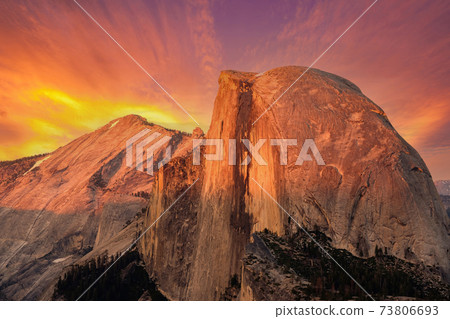 Half Dome rock formation in Yosemite National Park 73806693
