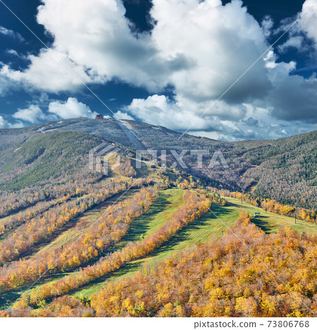 View from Artist's Bluff in autumn, New Hampshire View from Artist's Bluff in autumn, New Hampshire 73806768
