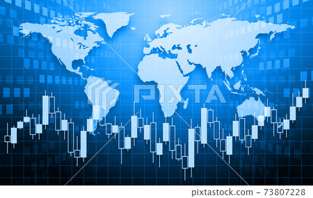 股票交易和外匯交易的圖像，深色 73807228
