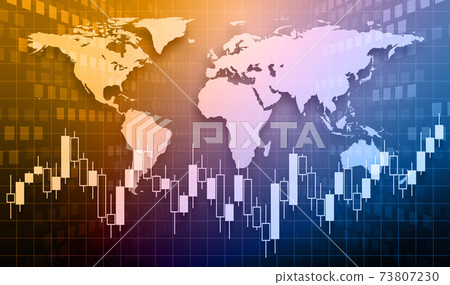股票交易和外匯交易的圖像，深色 73807230