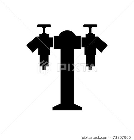 Twin head (double headed) fire fighting stand hydrant riser 73807960