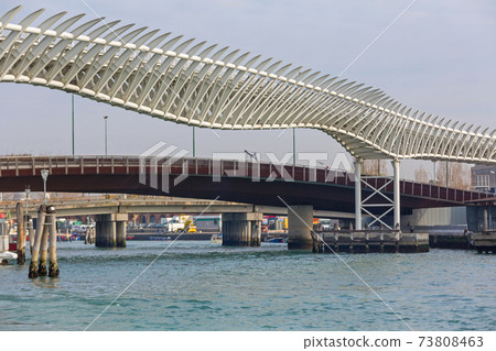 Tronchetto Canal Bridge Venice Tronchetto Canal Bridge Venice 73808463