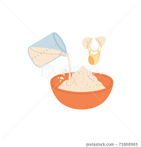Vector isolated illustration of mixing... - Stock Illustration ...