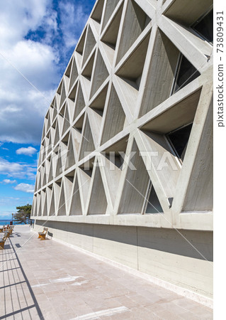 Concrete Church Building 73809431