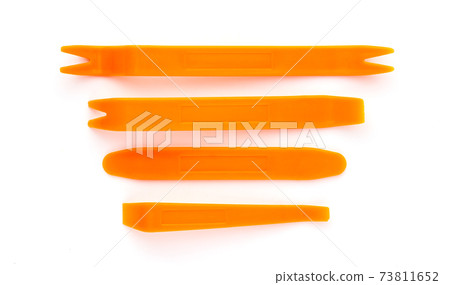 Set for removal of plating in the car. Plastic tools for removing plastic parts inside the car. 73811652