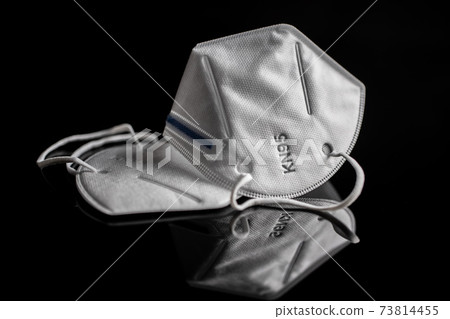 KN95 face mask. FFP2 mask as covid-19 protection. Coronavirus mask. 73814455