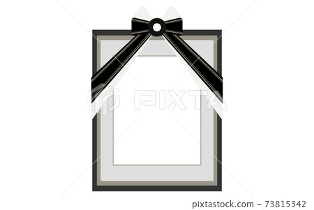Remains with ribbon decoration, photo frame Remains with ribbon decoration, photo frame 73815342