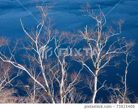 Lake Mashu in winter Lake Mashu in winter 73815408