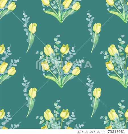 Tulips background in watercolor style, greeting card for 8 March holiday. Tulips background in watercolor style, greeting card for 8 March holiday. 73818681