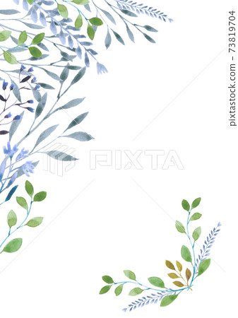 水彩植物插圖裝飾框架 73819704
