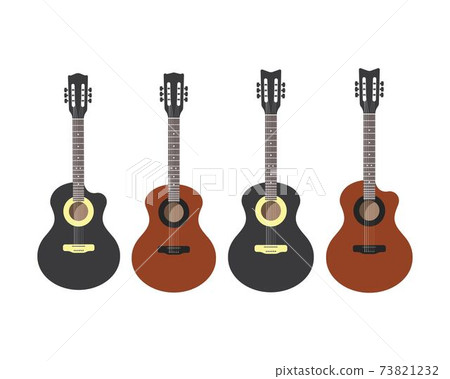 guitar logo icon vector illustration design 73821232