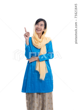 muslim woman wearing blue look up muslim woman wearing blue look up 73821645