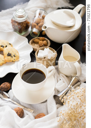 Coffee Time Break Cafe and Chocolate chip cookies Leisure Relaxation 73821796