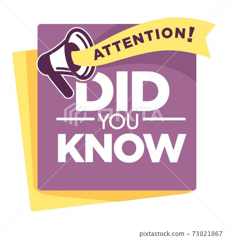 Question or interesting fact did you know isolated icon vector information 73821867