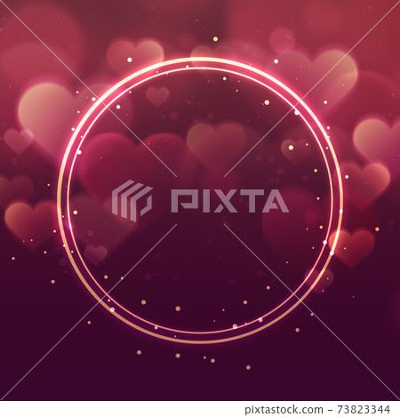 Fantastic heart background material Valentine [square] 73823344