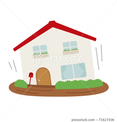 Illustration of natural disasters and homes. A... - Stock Illustration  [73823506] - PIXTA
