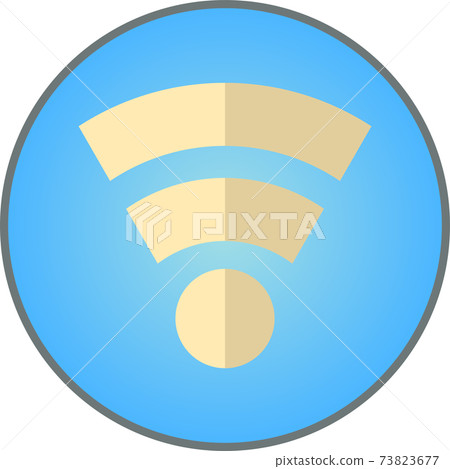簡單的Wi-Fi圖標(彩色) 簡單的Wi-Fi圖標(彩色) 73823677