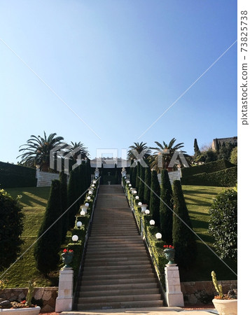 The Bahai Gardens in Haifa in Israel. the most beautifull place in the word, where you can admire colourfull gardens, terrace and other plants. 73825738