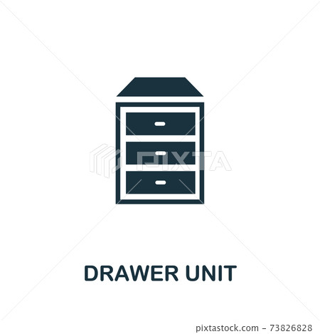 Drawer Unit icon. Simple illustration from furniture collection. Creative Drawer Unit icon for web design, templates, infographics Drawer Unit icon. Simple illustration from furniture collection. Creative Drawer Unit icon for web design, templates, infographics 73826828