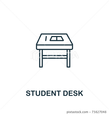 Student Desk icon from education collection.... - Stock Illustration ...