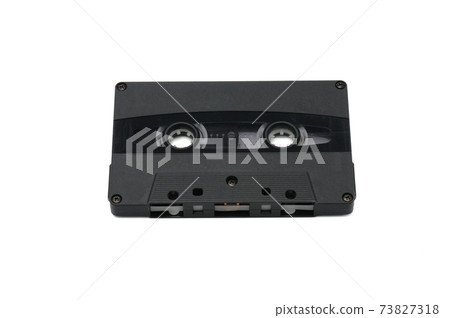Compact audio tapes for magnetic recording on a white background.Compact cassettte 73827318