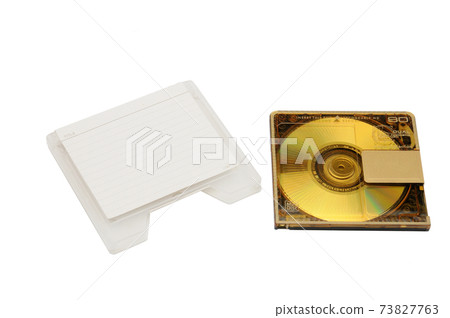 Mini Disc for recording and listening to sound on an isolated background. 73827763