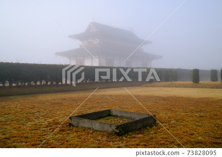 Fog Heijo Palace Ruins Daigokuden (Nara City, Nara Prefecture) 73828095