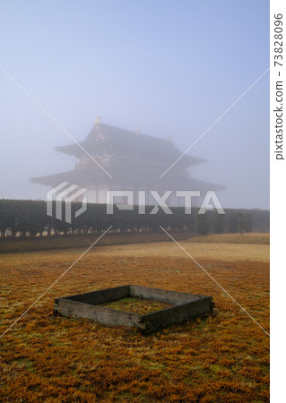 Fog Heijo Palace Ruins Daigokuden (Nara City, Nara Prefecture) 73828096