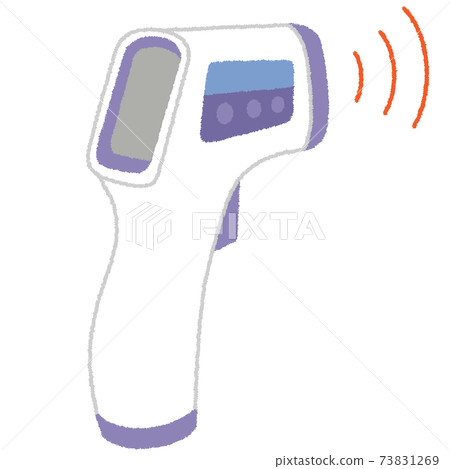 Illustration of non-contact thermometer Illustration of non-contact thermometer 73831269