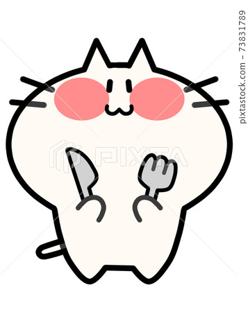 Nyanko用刀和叉 73831789