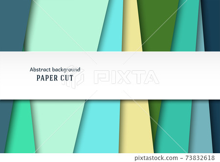 Abstract geometric background in paper cut style. Straight lines. Design for brochures, posters, flyers, advertising. Place for text. Vector 73832618