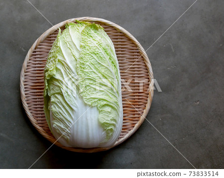 Chinese cabbage on the colander Chinese cabbage on the colander 73833514
