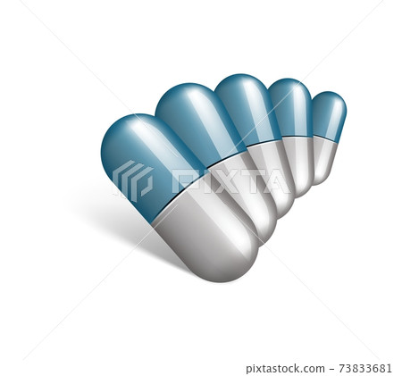 Vector Realistic Medical Pill Icon Set Closeup Isolated on White Background. Design template of Pills, Capsules for graphics, Mockup. Medical and Healthcare Concept Vector Realistic Medical Pill Icon Set Closeup Isolated on White Background. Design template of Pills, Capsules for graphics, Mockup. Medical and Healthcare Concept 73833681