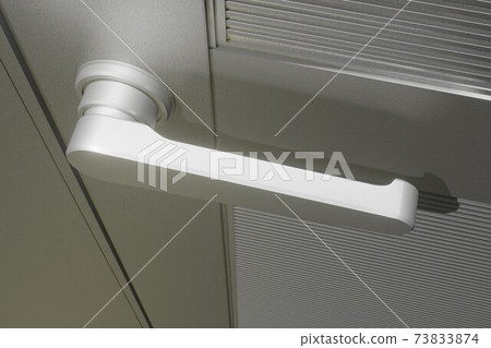 Doorknob (lever type aluminum door / 3DCG) 73833874