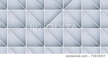 white triangle geometric shapes pattern 3d render illustration 73834937