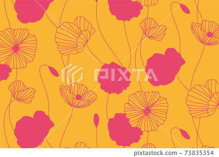 罌粟花朵背景素材 罌粟花朵背景素材 73835354