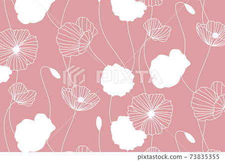 罌粟花朵背景素材 73835355