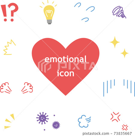 Emotional icons (colorful hearts) 73835667