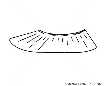 Shoe covers. Protective medical covers. Isolated vector illustration 73837029