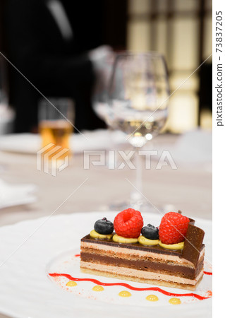 Image of raspberry and chocolate cake Image of raspberry and chocolate cake 73837205