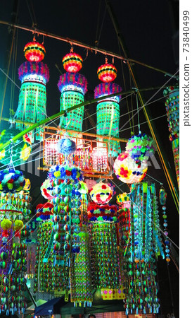 Scenery of Fujinoichi Shopping Street Tanabata Festival in Kawaguchi City, Saitama Prefecture 73840499