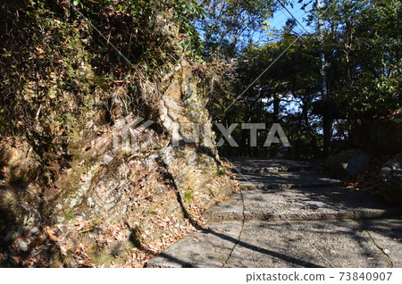 Mountain road leading to Gifu Castle and castle tower (Mt. Kinka / Gifu City, Gifu Prefecture) Mountain road leading to Gifu Castle and castle tower (Mt. Kinka / Gifu City, Gifu Prefecture) 73840907
