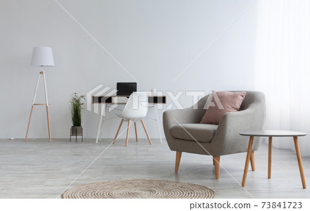 Scandinavian home workspace design for work at home during covid-19 epidemic Scandinavian home workspace design for work at home during covid-19 epidemic 73841723
