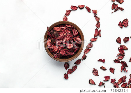 Heart made from red rose petals for Valentine's day Heart made from red rose petals for Valentine's day 73842214
