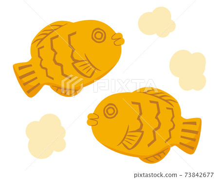 Taiyaki vector illustration Japanese sweets Taiyaki vector illustration Japanese sweets 73842677