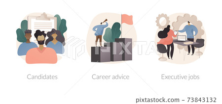 Career opportunity abstract concept vector illustrations. 73843132