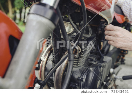Bike life parts cut for senior riders who maintain their bikes Bike life parts cut for senior riders who maintain their bikes 73843461