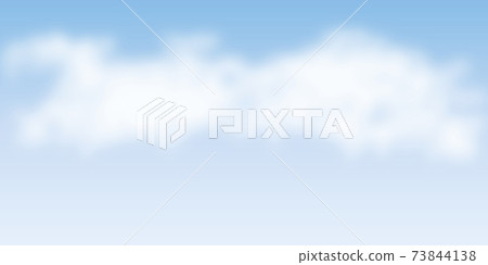 blue sky background with fluffy clouds vector - Stock Illustration ...