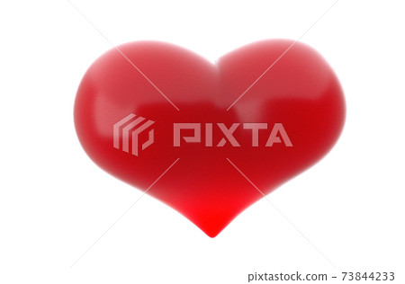 Valentines heart 3D illustartion Valentines heart 3D illustartion 73844233