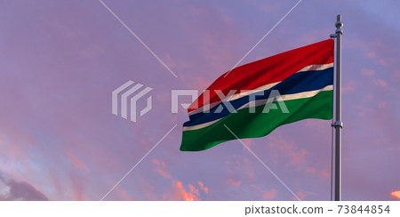 3d rendering of the national flag of the Gambia - Stock Illustration ...